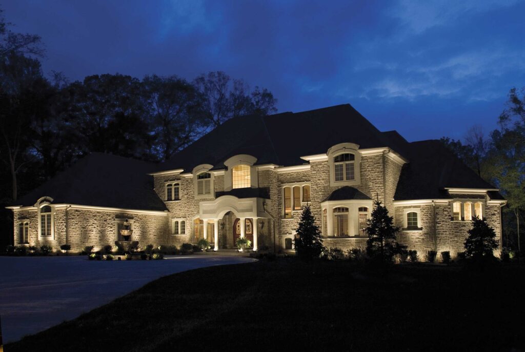 Outdoor lighting installation photo - outdoor patio lighting installers