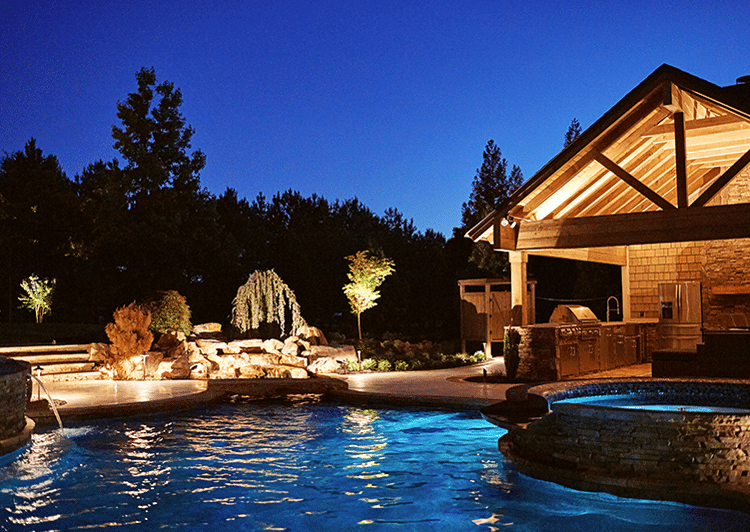 Amazing residential lighting photo - Showcase Services in Plymouth MN