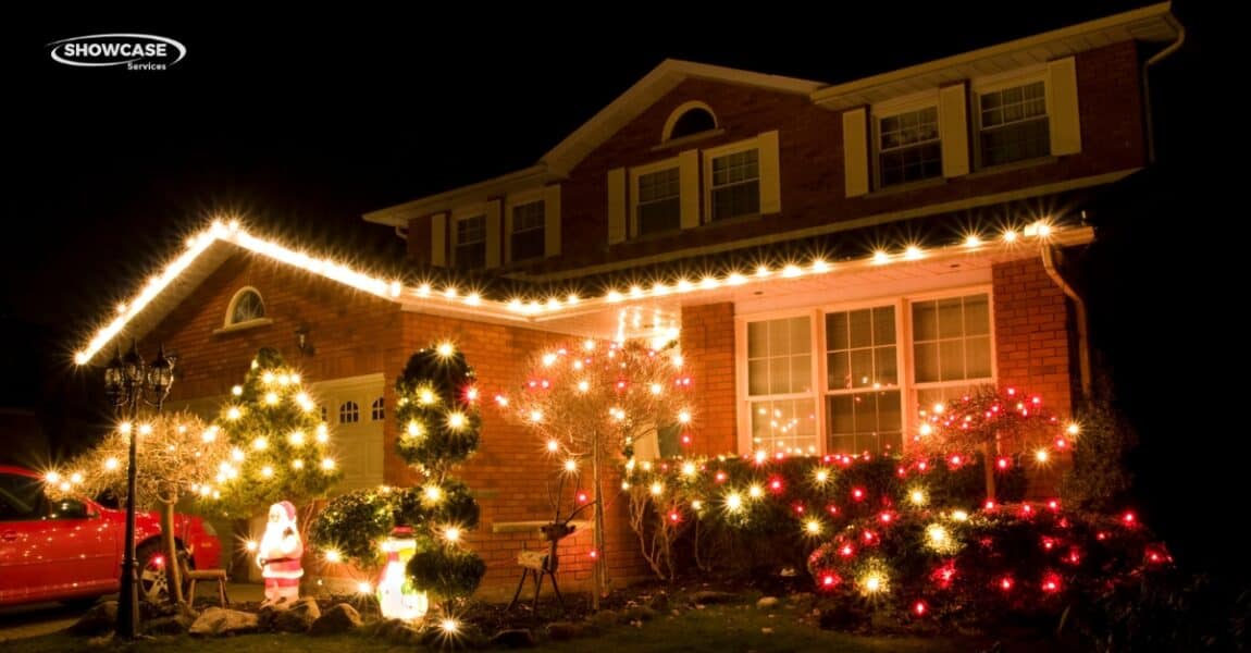 Plymouth holiday lighting display by professional installers