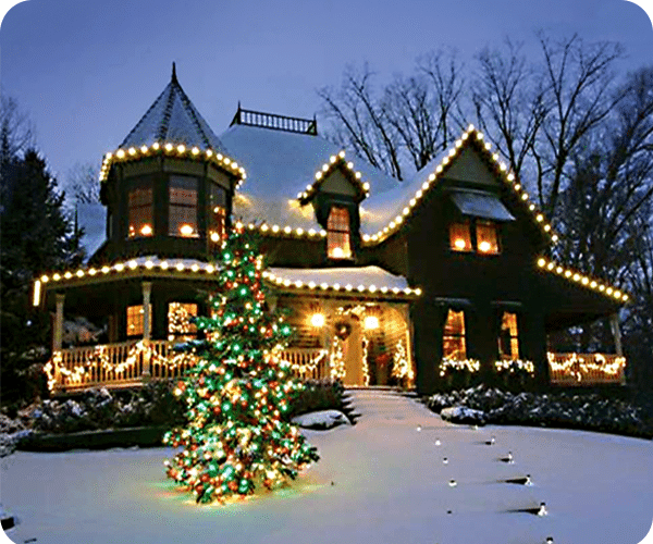 Holiday lighting installation photo - Holiday light installation by Showcase Services in Plymouth, MN